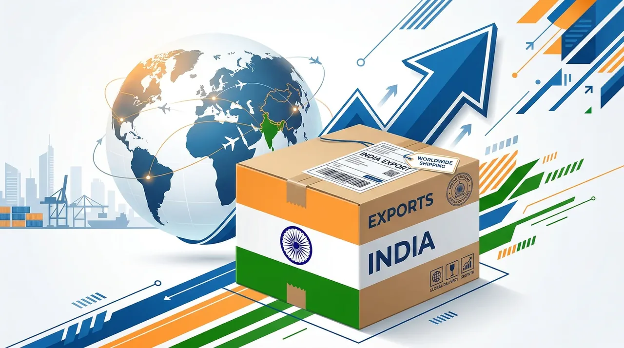 Air cargo facility with e-commerce parcels at an Indian airport — India removes courier export limit for high-value shipments